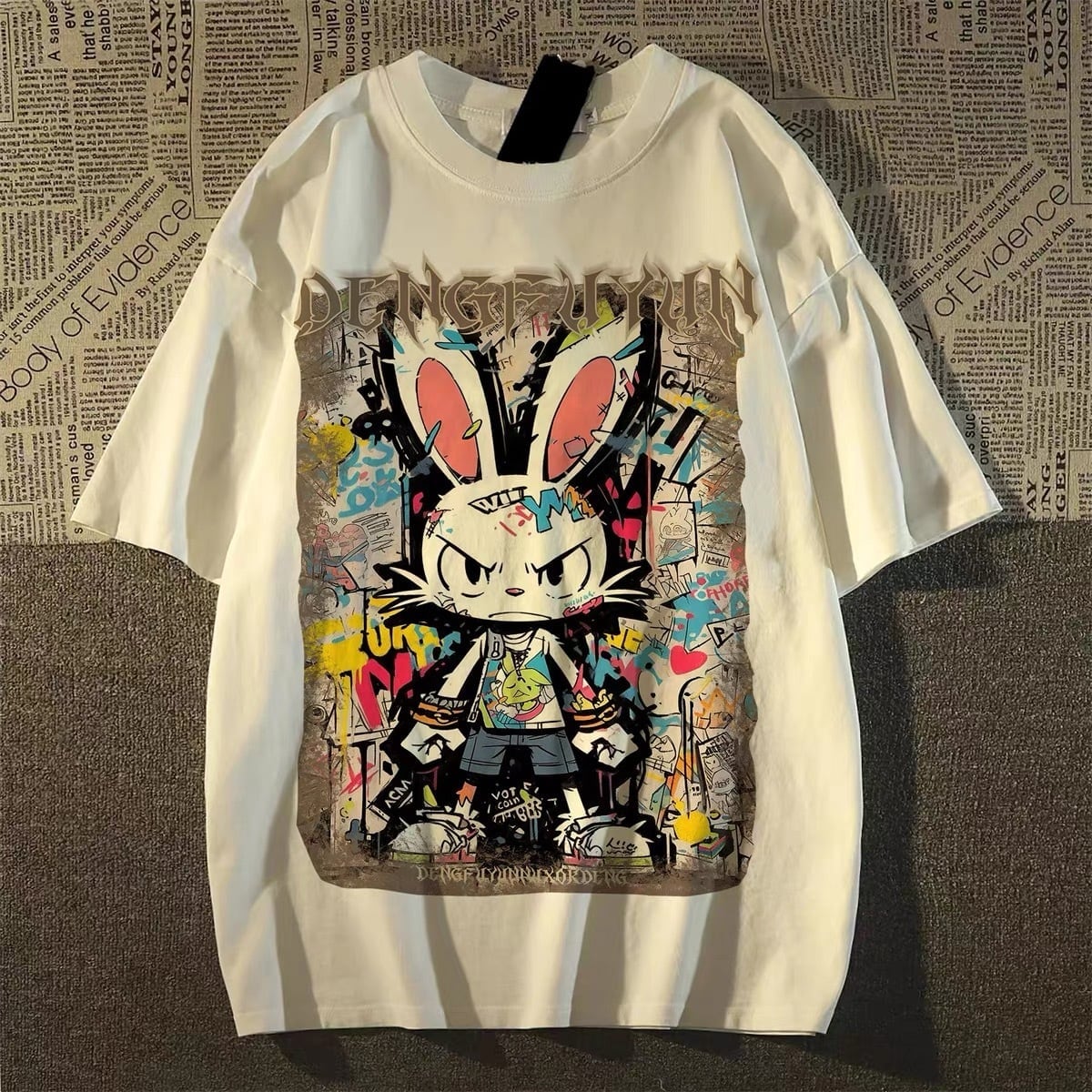 着回し力抜群 特別デザイン カジュアル プリント 全3色 半袖 Tシャツ <S-8810>
