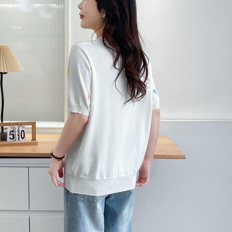 大活躍 好感度UP 海外トレンド カジュアル 全3色 半袖 Tシャツ ＜S-12038＞