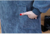 【裹起毛】質感のいい 4色デニム プラスベルベット長袖 ニット セーター <S-10226>
