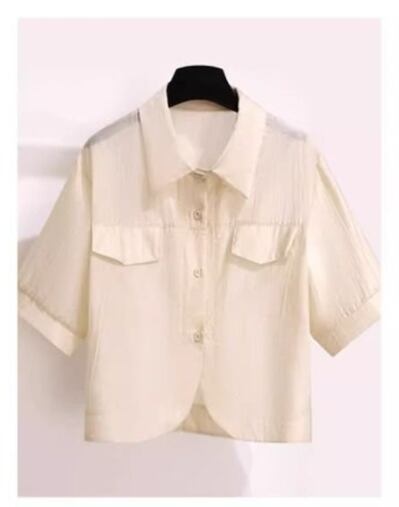 定番シンプル 紫外線対策 上品 全3色 シャツ+パンツセット ＜S-8655＞