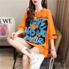 個性的なデザイン 切り替え 一目惚れ プリント Tシャツ カットソー＜S-3400＞