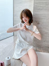 新作 ファッション 絶対欲しい 海外トレンド 半袖 Tシャツ ショートパンツ セットアップ<S-6726>