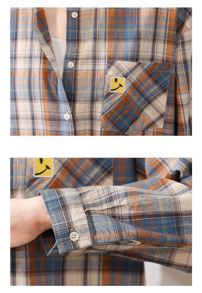 超人気 オシャレ 都市ファッショ デザイン チェック柄 切り替え Tシャツ ＜S-9514＞