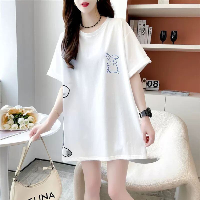 新商品 レース スウィートプリント 全2色 半袖Tシャツ ＜S-8715＞