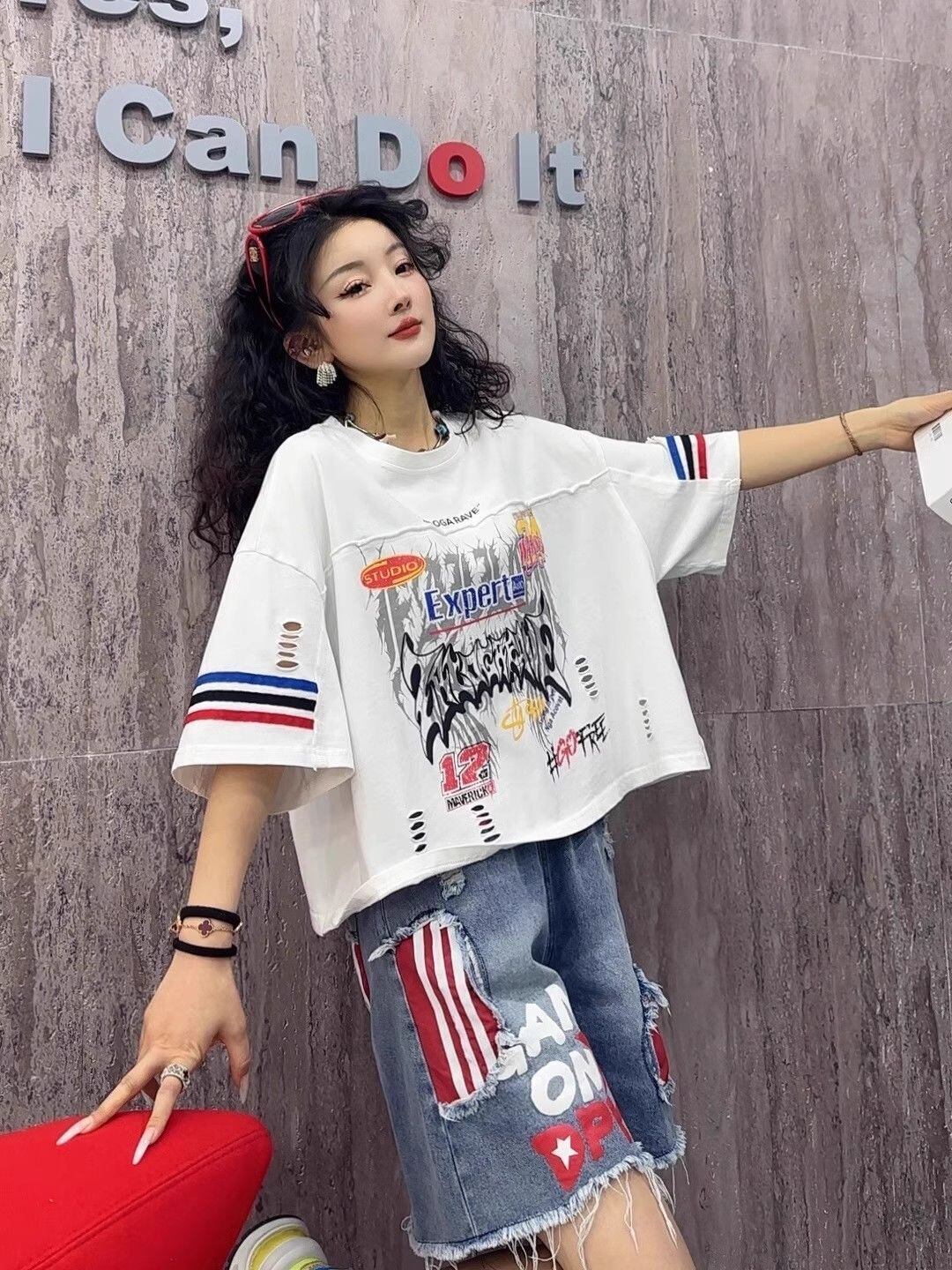 ファッション 美人度アップ おすすめ 好感度UP カジュアル 全4色 半袖 Tシャツ ＜S-11219＞