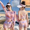 好感度満載 シャツ＋ジャケット＋ショートパンツ 美感いっぱい 3点セット 水着＜S-3417＞