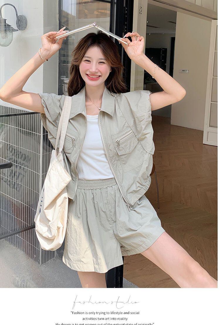 ファッション デニム 個性派 半袖Ｔシャツⅹパンツセット<S-11726>