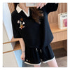 定番シンプル 切り替え カジュアル 半袖Ｔシャツⅹパンツセット全3色 <S-8267>