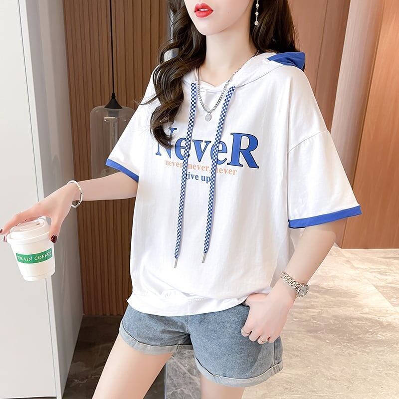 カジュアル 切り替え オシャレ度満点 プリント Tシャツ カットソー＜S-3656＞