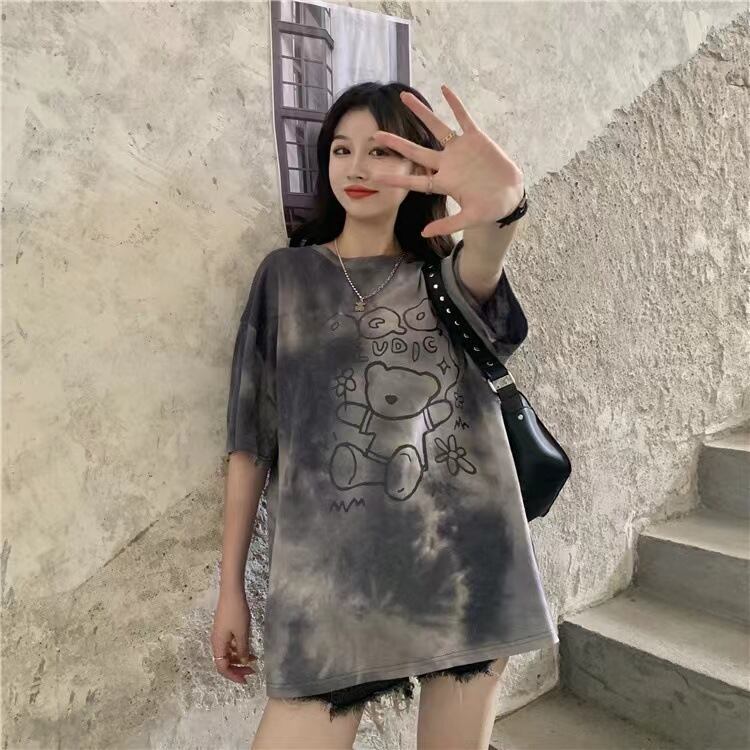 期間限定 個性派 超人気 絞り染め ゆったり 3種選択可 半袖 Tシャツ＜S-8773＞