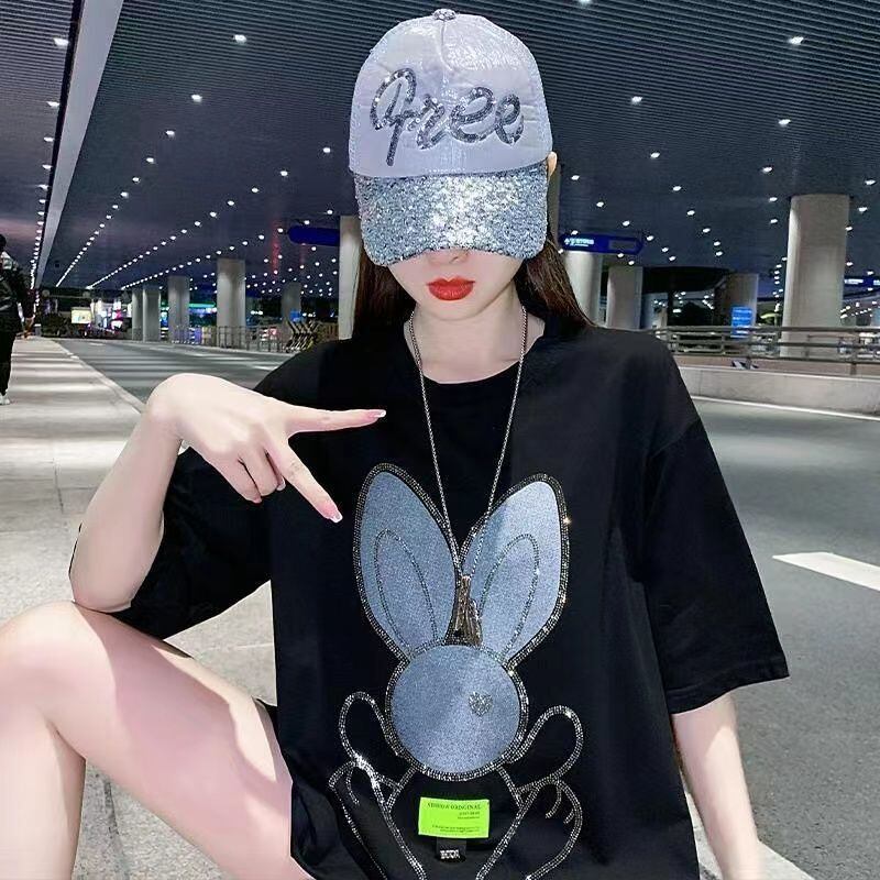 着回し力抜群 ホットダイヤモンド 新作 全2色 半袖Tシャツ カットソー ＜S-8703＞