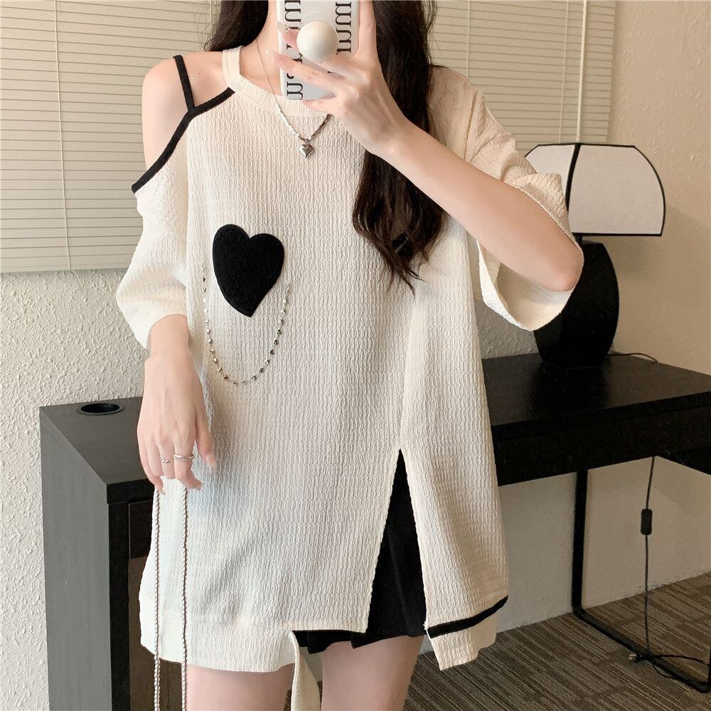 超人気商品 オフショルダー ファッション Tシャツ ＜S-8667＞