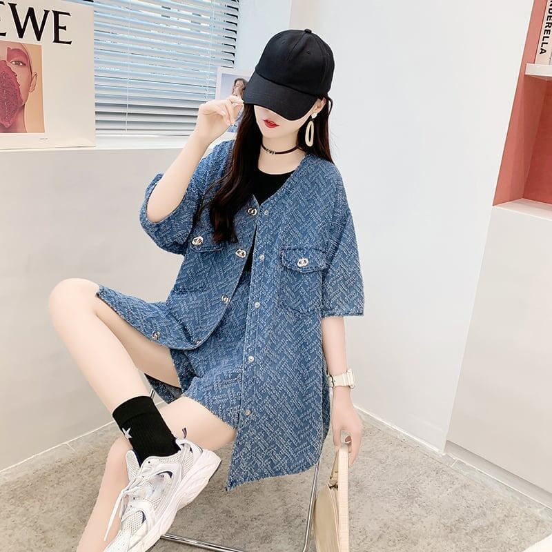 ファッション ジャケット＋パンツ 美人度アップ セットアップ＜S-3198＞