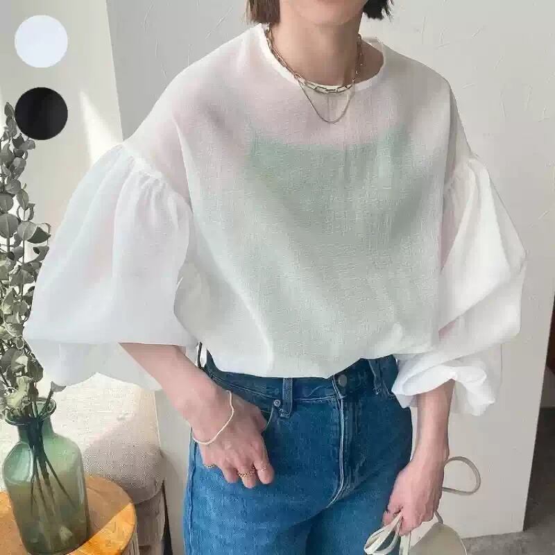 売り切れ必至 大人可愛い 美人度アップ 早い者勝ち カジュアル 共2色 Tシャツ<S-12159>