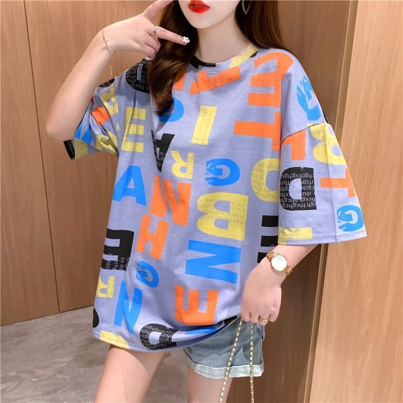 カジュアル 3色選択可 好感度満載 プリント Tシャツ カットソー＜S-3323＞