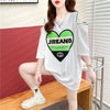 スタイリッシュ 切り替え 一目惚れ プリント Tシャツ カットソー＜S-3521＞
