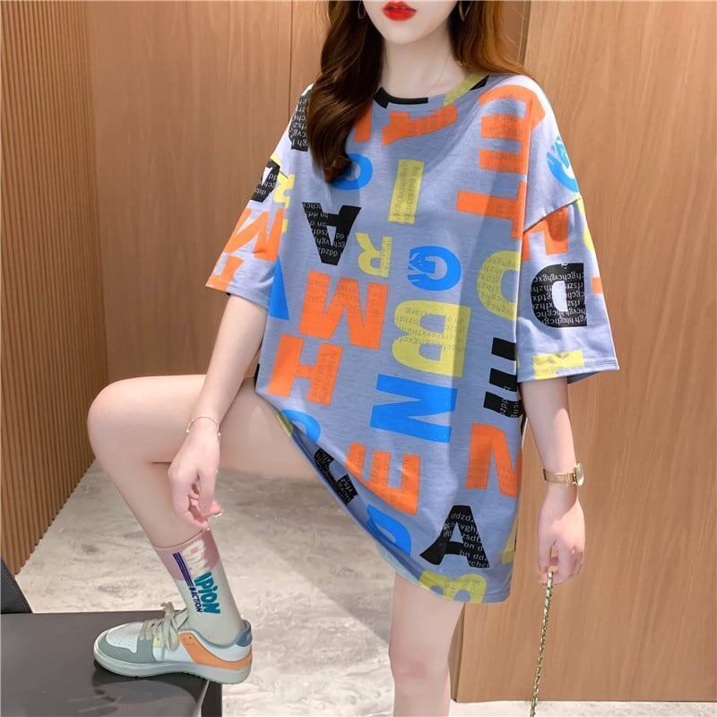 カジュアル 3色選択可 好感度満載 プリント Tシャツ カットソー＜S-3323＞
