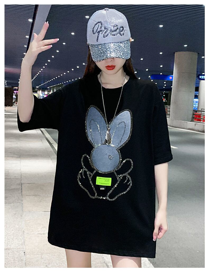 着回し力抜群 ホットダイヤモンド 新作 全2色 半袖Tシャツ カットソー ＜S-8703＞
