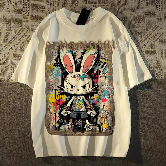 着回し力抜群 特別デザイン カジュアル プリント 全3色 半袖 Tシャツ <S-8810>