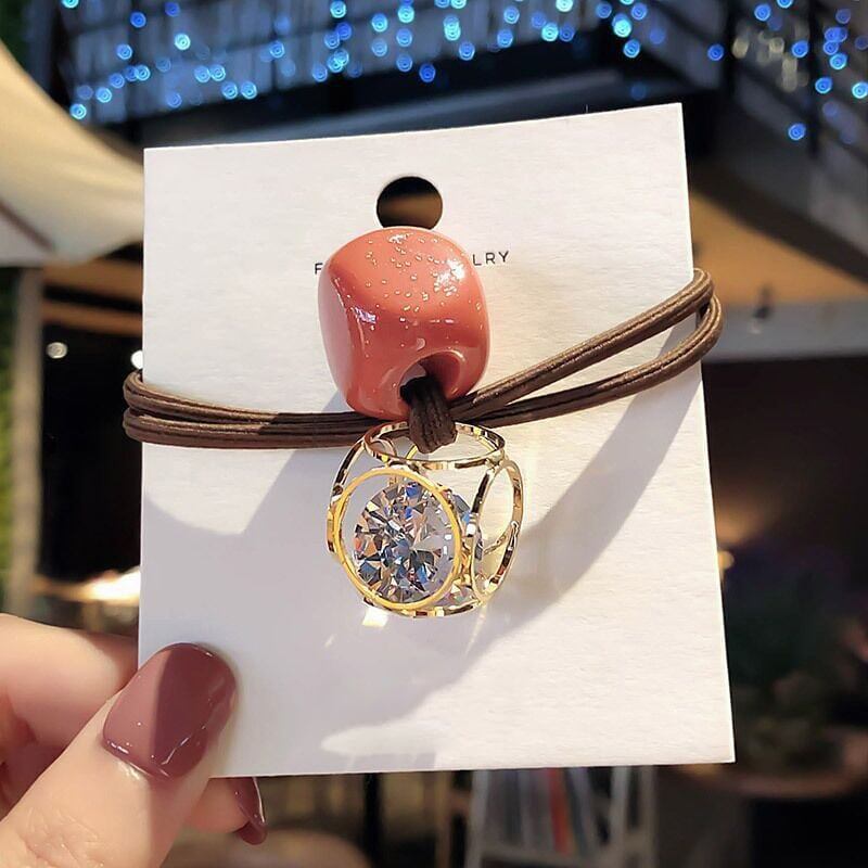 美人度アップ 透かし彫り ファッション シュシュ カチューシャ アクセサリー＜S-3324＞
