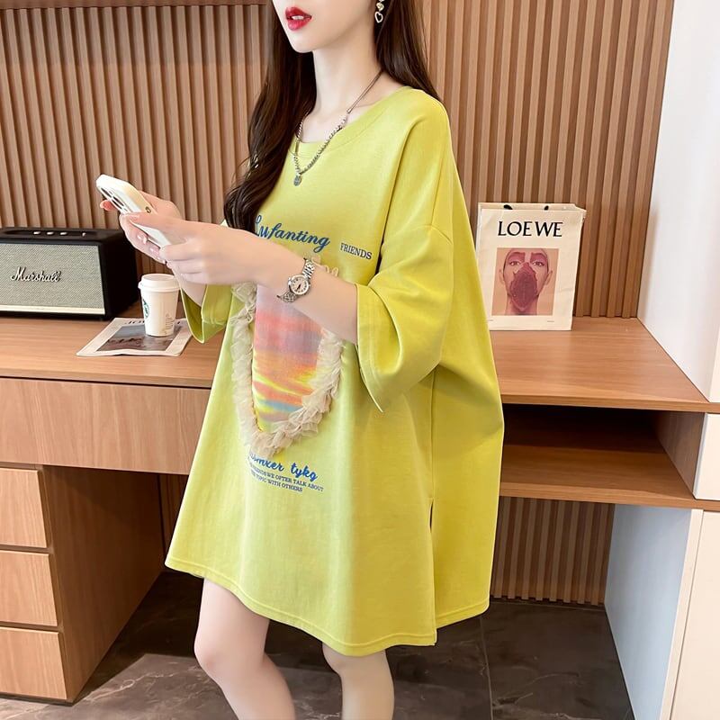 絶対欲しい プリント ロゴ ゆったり 3色半袖Tシャツ＜S-8315＞