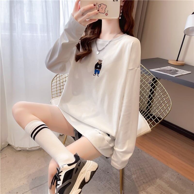 カジュアル 切り替え 着心地抜群 プリント Tシャツ カットソー＜S-3670＞