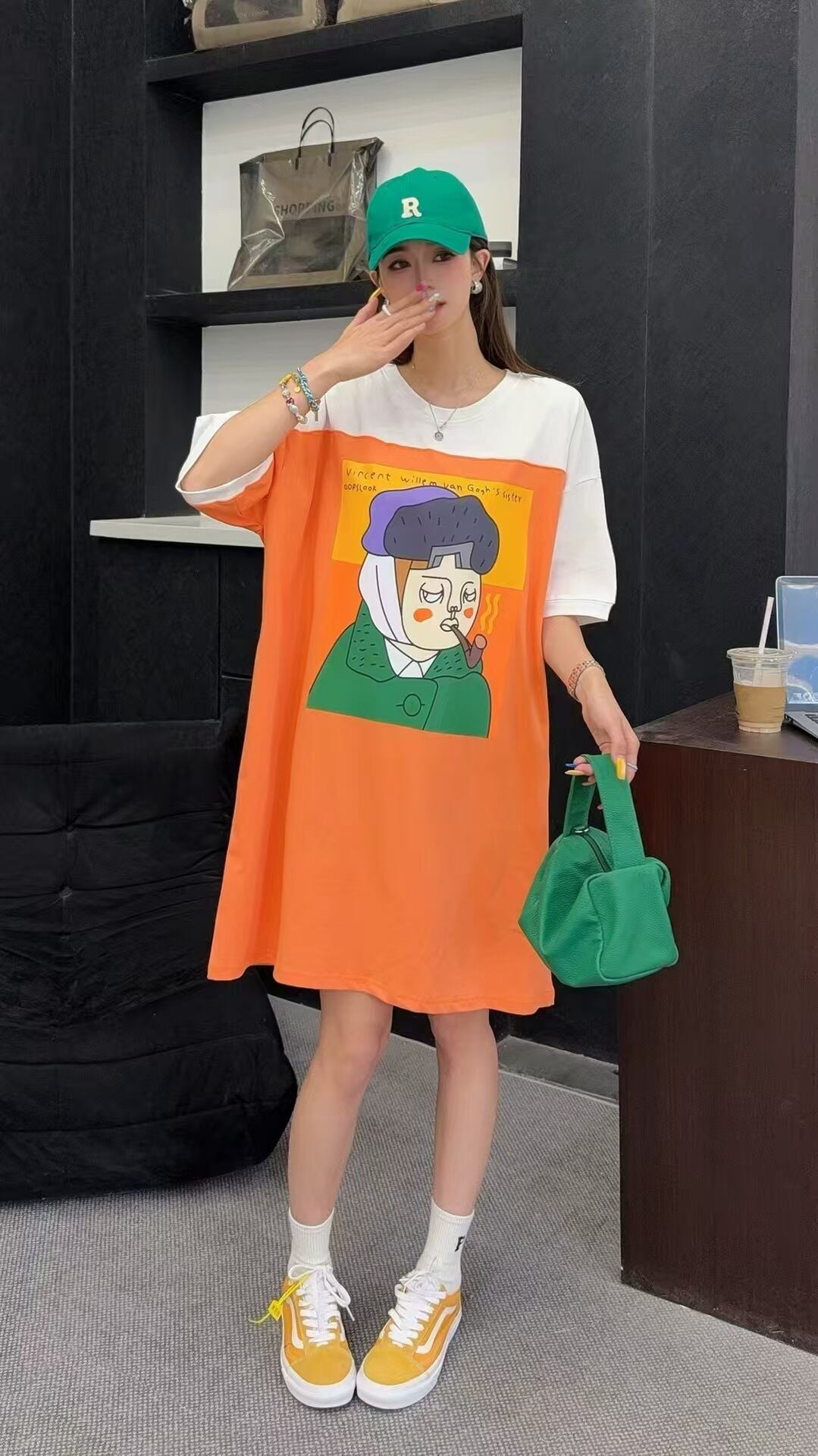 おすすめ 好感度UP 海外トレンド カジュアル 全3色 半袖 Tシャツ ワンピース ＜S-11556＞