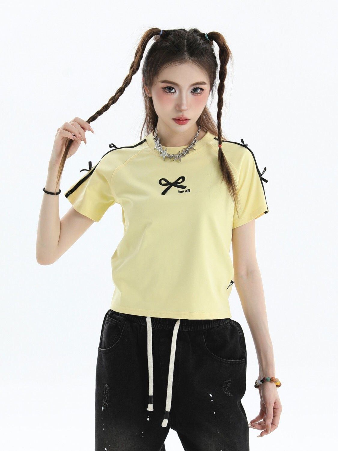 話題沸騰中 着回し力抜群 人気上昇中 カジュアル 全4色 カップル 半袖Tシャツ<S-9164>