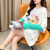 シンプル レイヤード風 ファッション プリント Tシャツ カットソー＜S-8131＞