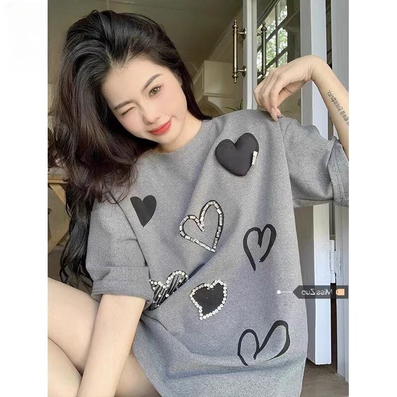 超人気 特別デザイン カジュアル ファッション プリント 全3色 半袖 Tシャツ <S-8918>