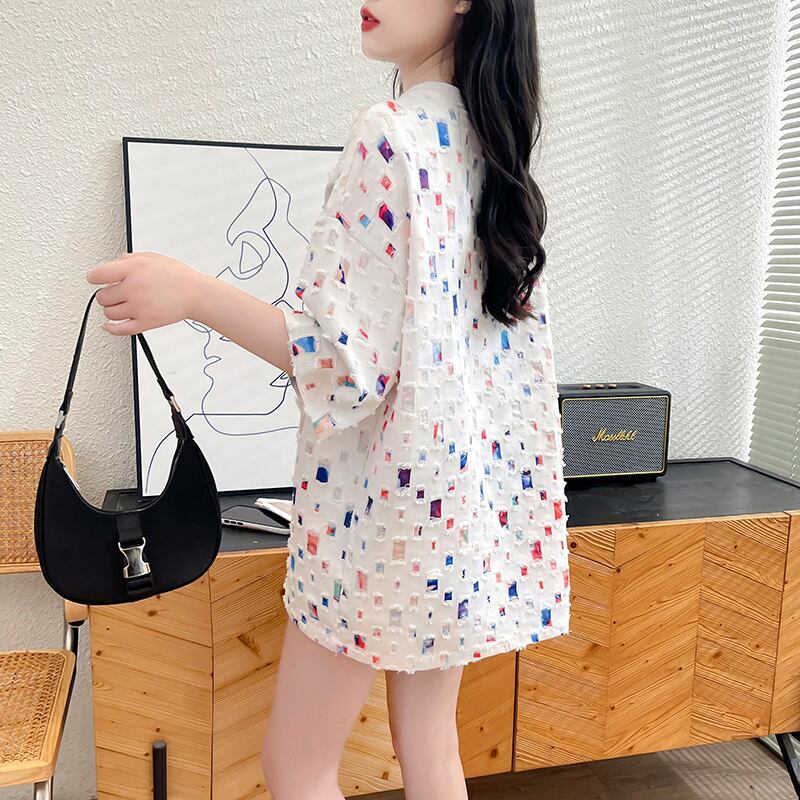 着回し力抜群 カジュアル 個性派 ゆったりトップス 半袖Tシャツ 全2色＜S-8263＞