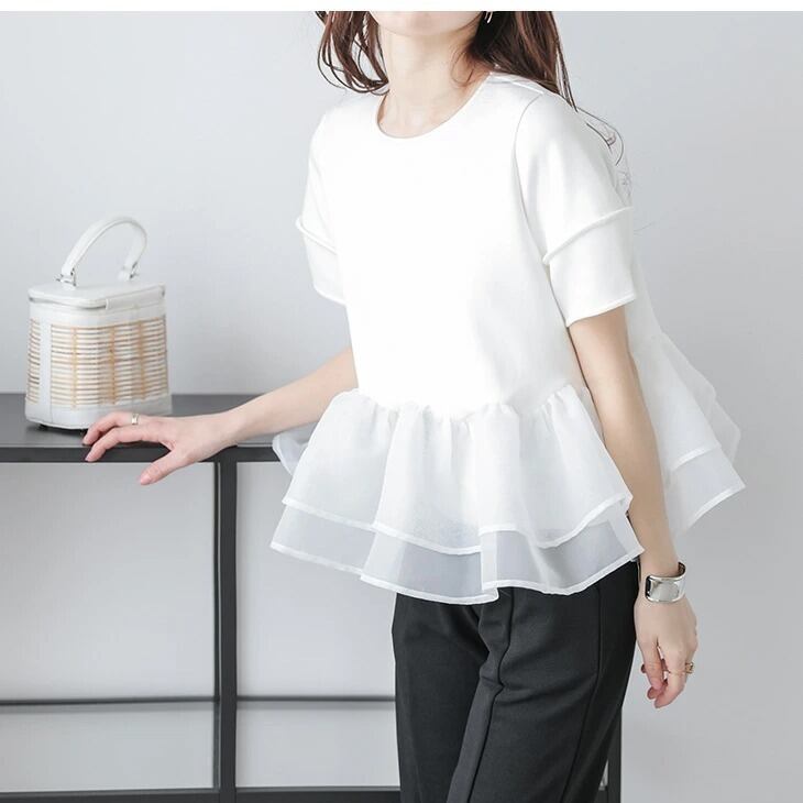 知的 海外トレンド 早い者勝ち 好感度UP カジュアル 全3色 半袖 Tシャツ ＜S-11763＞