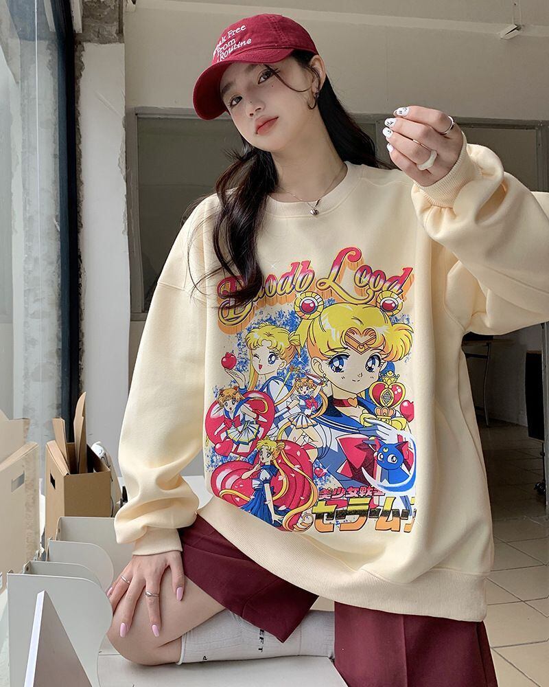 絶対欲しい 大人可愛い おしゃれ度高め 着心地良い カジュアル 4色選択 スウェット<S-9341>
