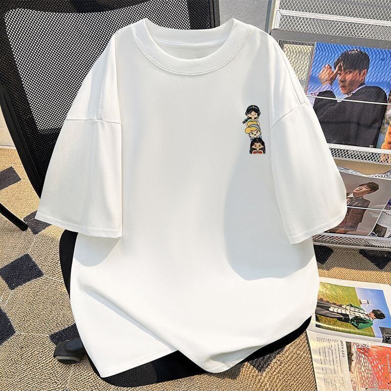 新商品 カジュアル 定番シンプル プリント 全6色 半袖Tシャツ<S-8767>