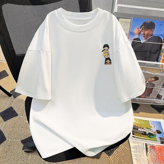 新商品 カジュアル 定番シンプル プリント 全6色 半袖Tシャツ<S-8767>