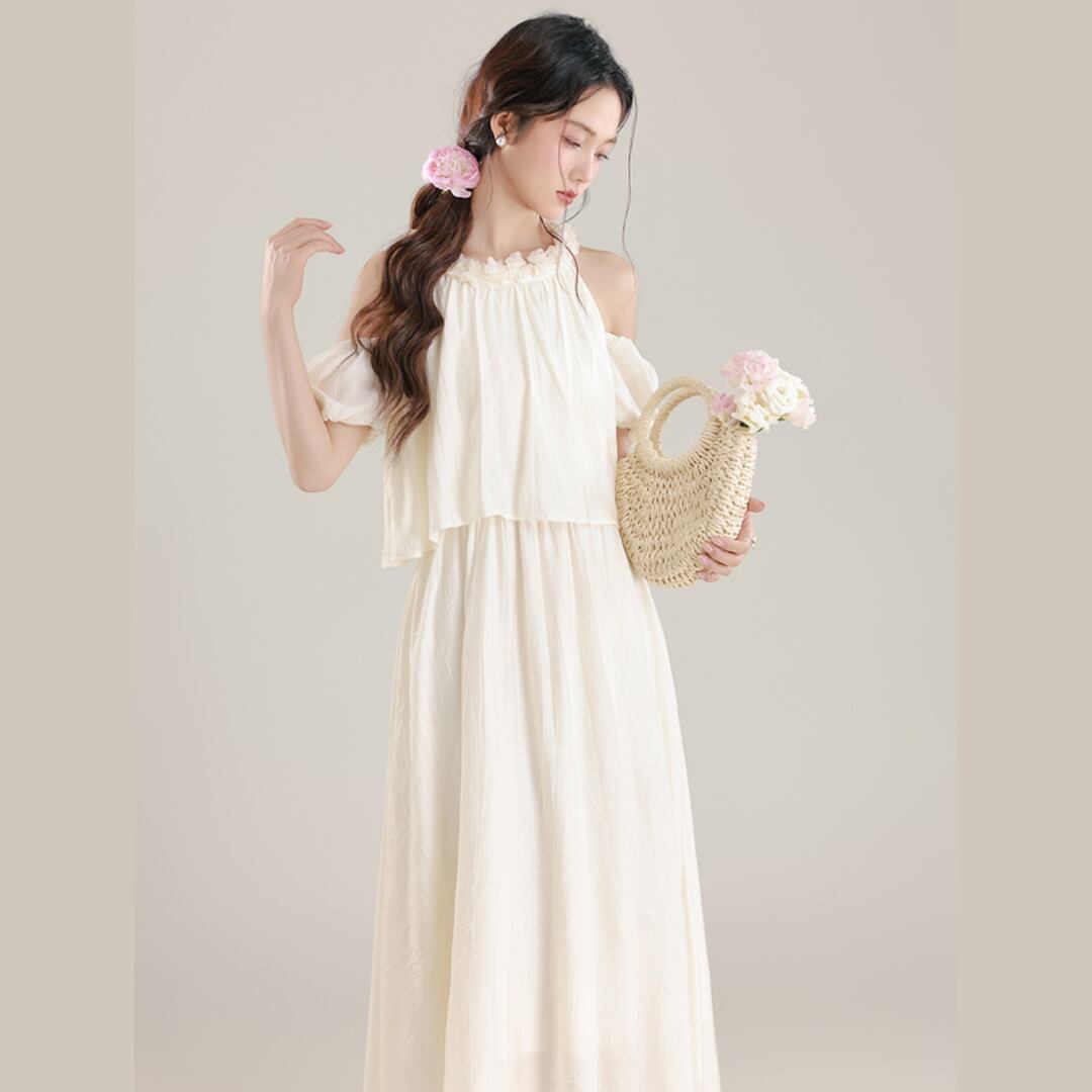 【人気急上昇中！】定番シンプル 大注目 合わせやすい 上品 レース 切り替え ワンピース<S-11926>