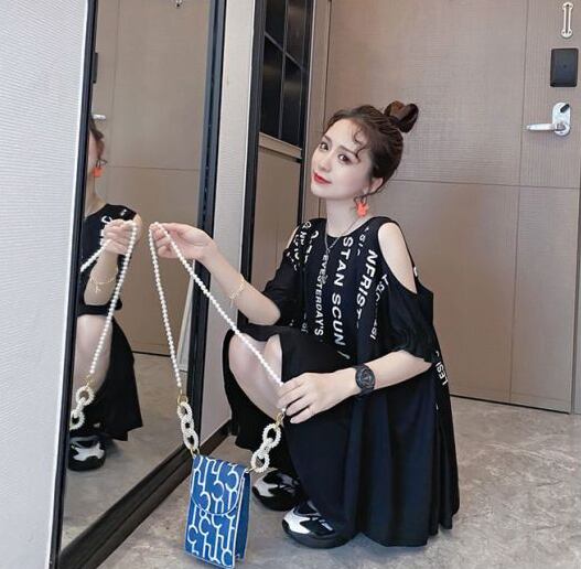 柔らかくて優しい印象 ファッション 美人度アップ プリント 全3色 半袖 Tシャツ <S-9088>