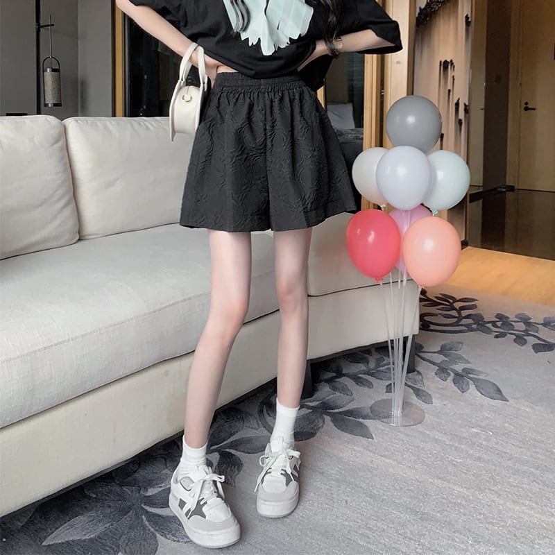 清涼感たっぷり ハイウエスト ファッション パンツ ボトムス＜S-3523＞