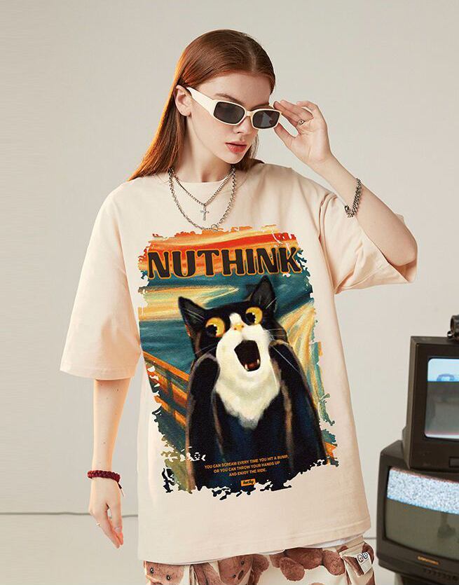 絶対欲しい デザイン性抜群 売り切れ必至 ファッション プリント 4色選択 半袖Tシャツ＜S-9293＞