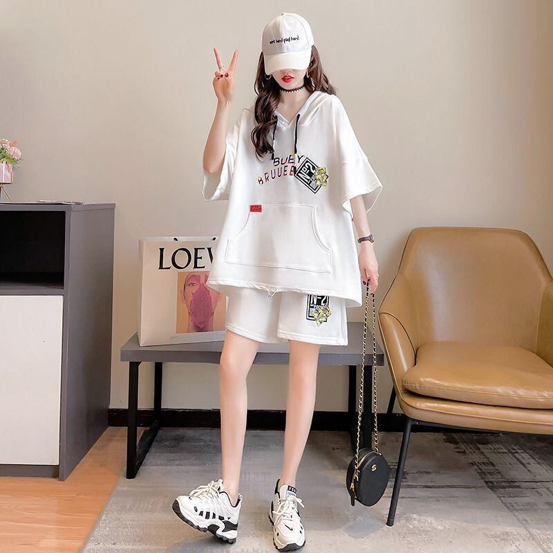 夏に嬉しい機能付き  カジュアル 半袖Ｔシャツⅹパンツセット全2色<S-11282>