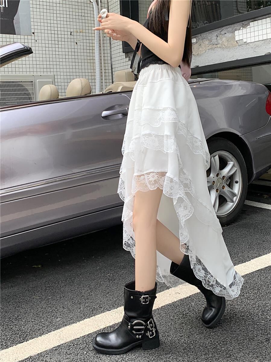 美人度アップ デートにぴったり 主役級 女性力を高める 無地 ハイウエスト スカート ボトムス＜S-11310＞