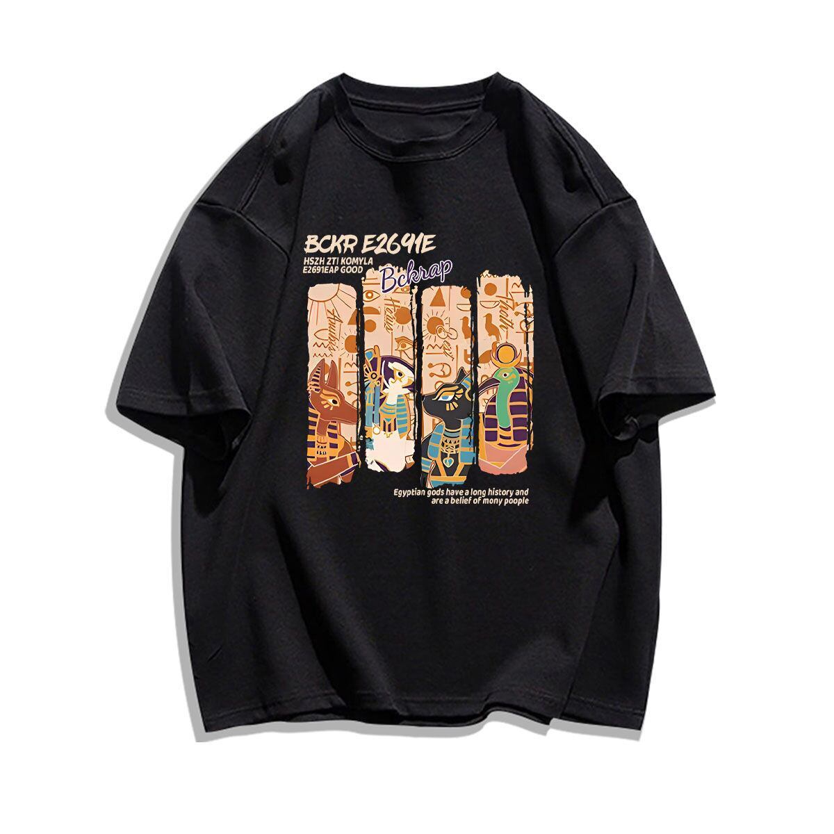 着回し力抜群 アバンギャルド 特別デザイン プリント全5色 半袖Tシャツ<S-8712>