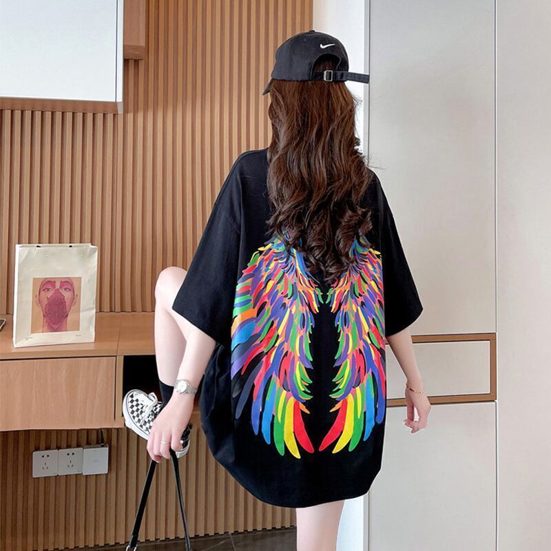 スタイリッシュ ラウンドネック 一目惚れ アルファベット Tシャツ カットソー＜S-2888＞