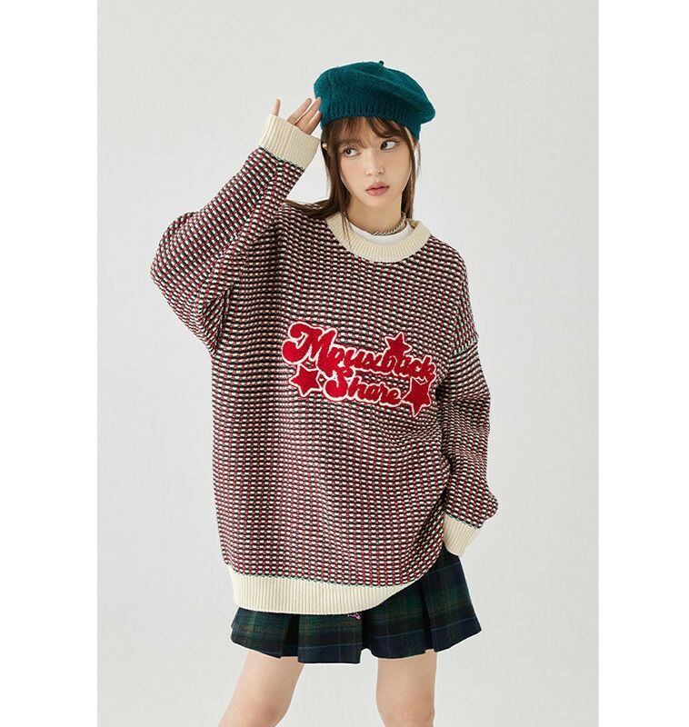 スウィート ファッション感満々 切り替え 3色選択 男女兼用 スウェット<S-12539>