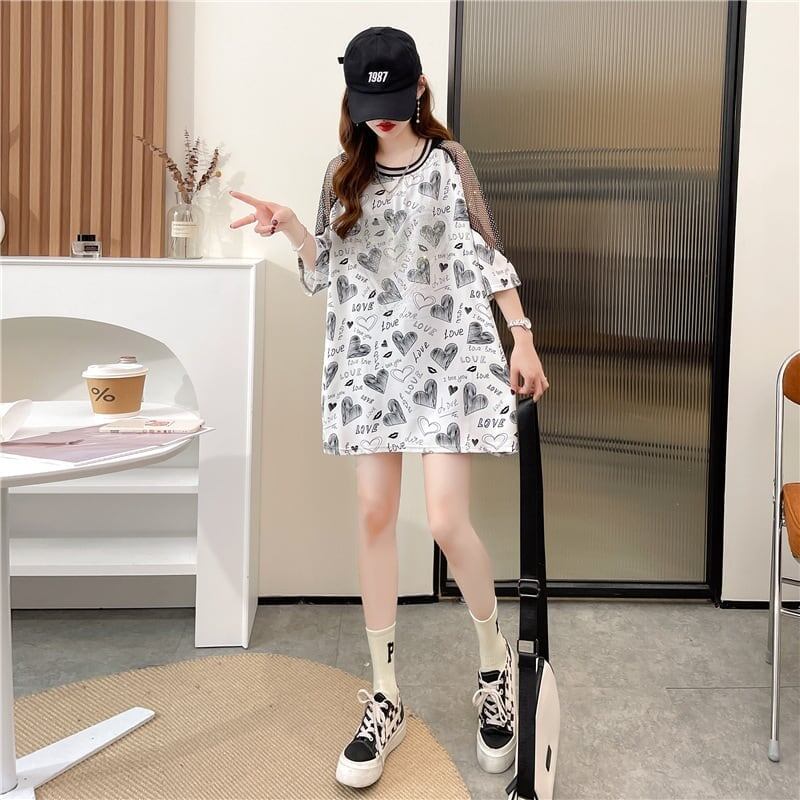 高級ホットドリル半袖Tシャツ<S-3005>