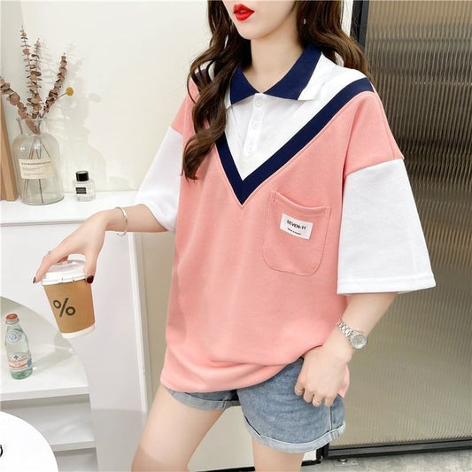 着心地抜群 切り替え 女性力を高める Tシャツ カットソー＜S-3299＞