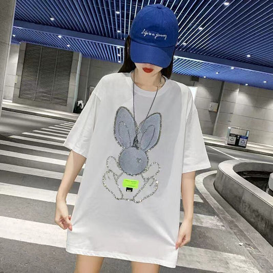 着回し力抜群 ホットダイヤモンド 新作 全2色 半袖Tシャツ カットソー ＜S-8703＞