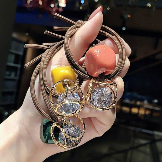 美人度アップ 透かし彫り ファッション シュシュ カチューシャ アクセサリー＜S-3324＞