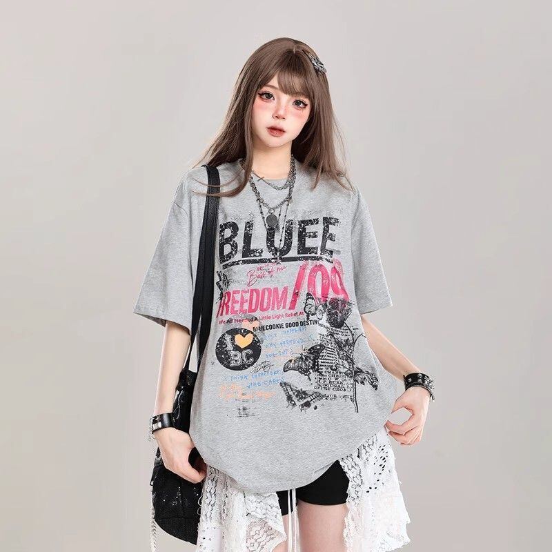 ファッション 早い者勝ち 絶対流行 カジュアル 2色選択 Tシャツ<S-11580>