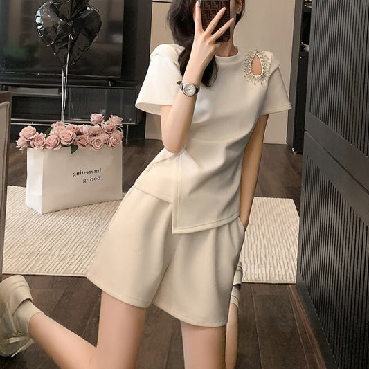 今季マストバイ 個性派 ファッション 半袖Ｔシャツⅹパンツセット<S-11568>